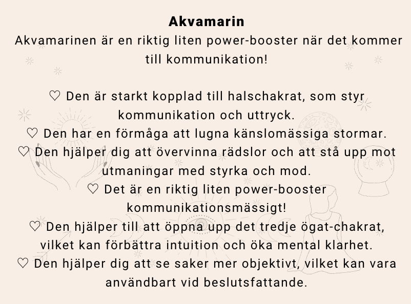 AKVAMARIN — NÄR DU SKA FÖRELÄSA